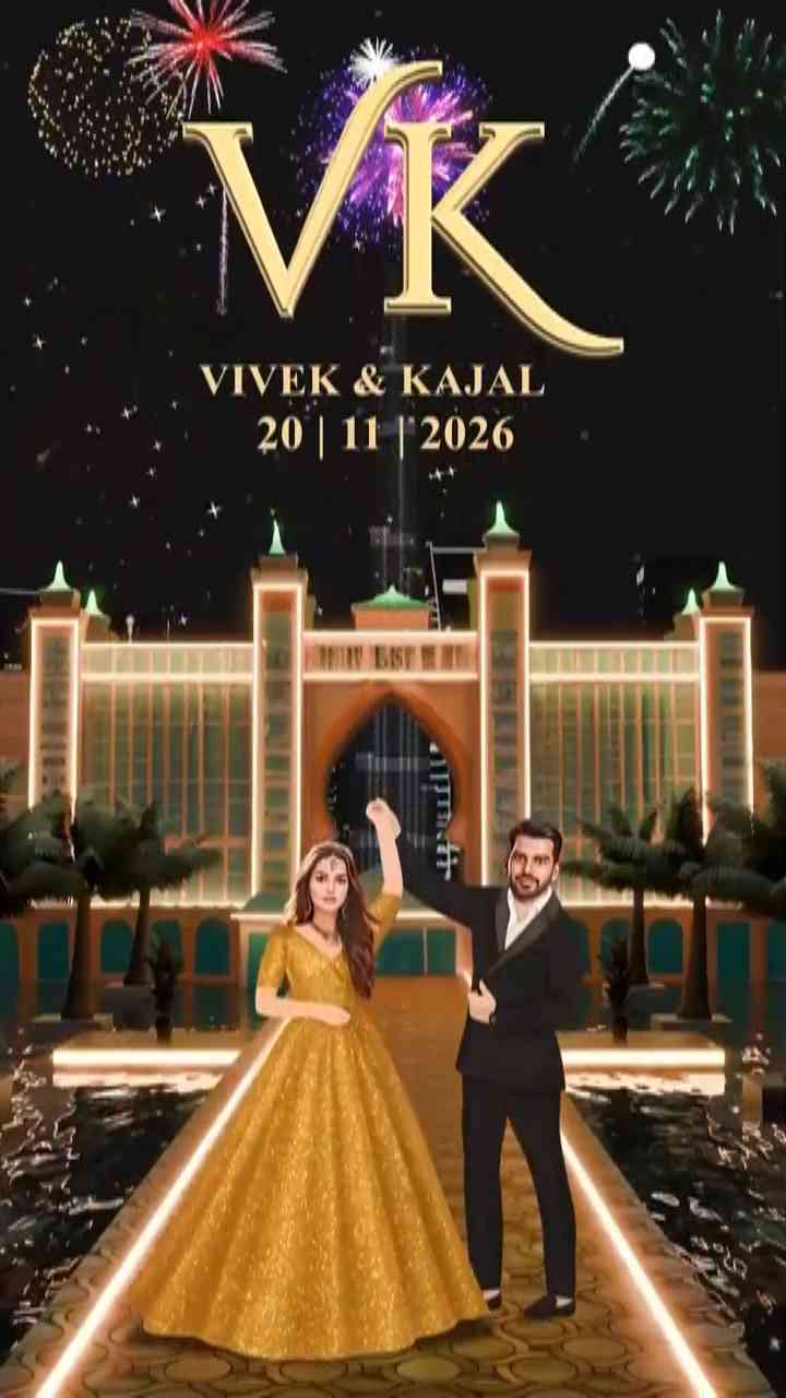 Save the Date Wedding Invitation Template for Indian Weddings